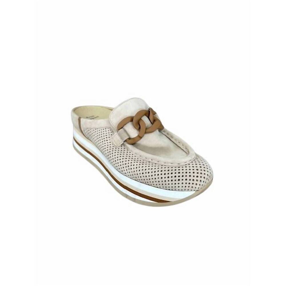 NEW SOFTWAVES women's carlisa loafers in cream cognac